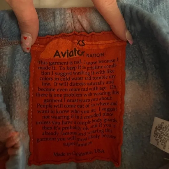 Aviator Nation sweat pants xs in perfect condition! - Picture 4 of 5